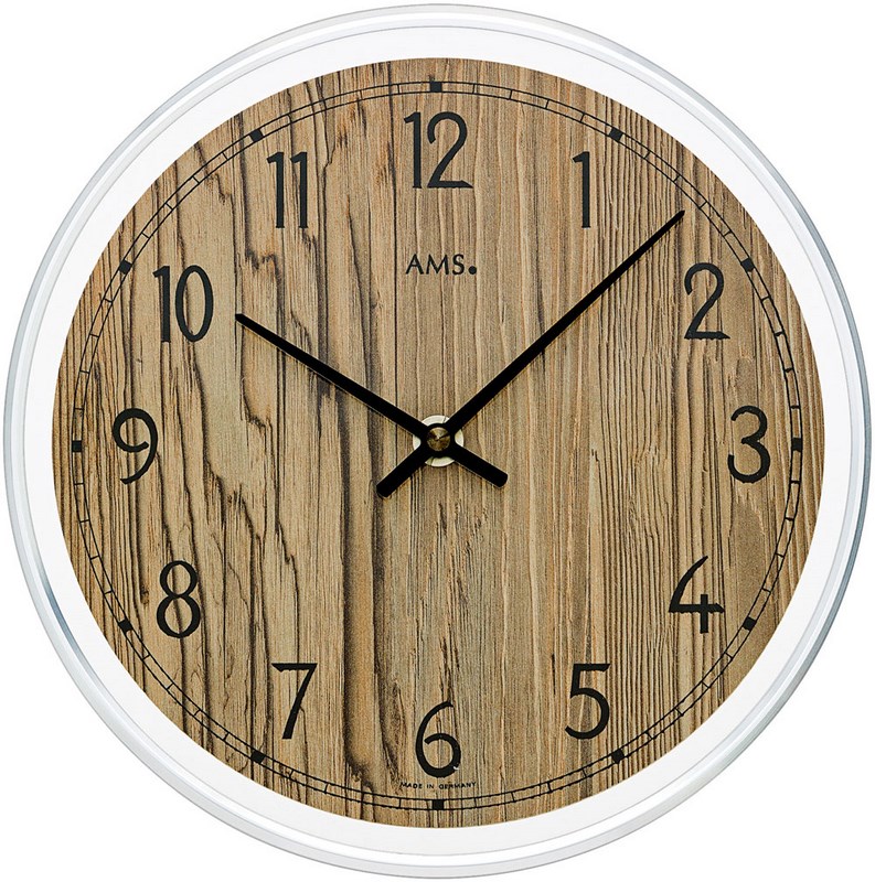 E-shop Dizajnové nástenné hodiny AMS 9632, 23 cm