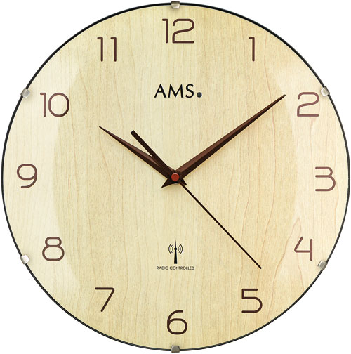 Rádiom riadené nástenné hodiny AMS 5557, 32 cm 