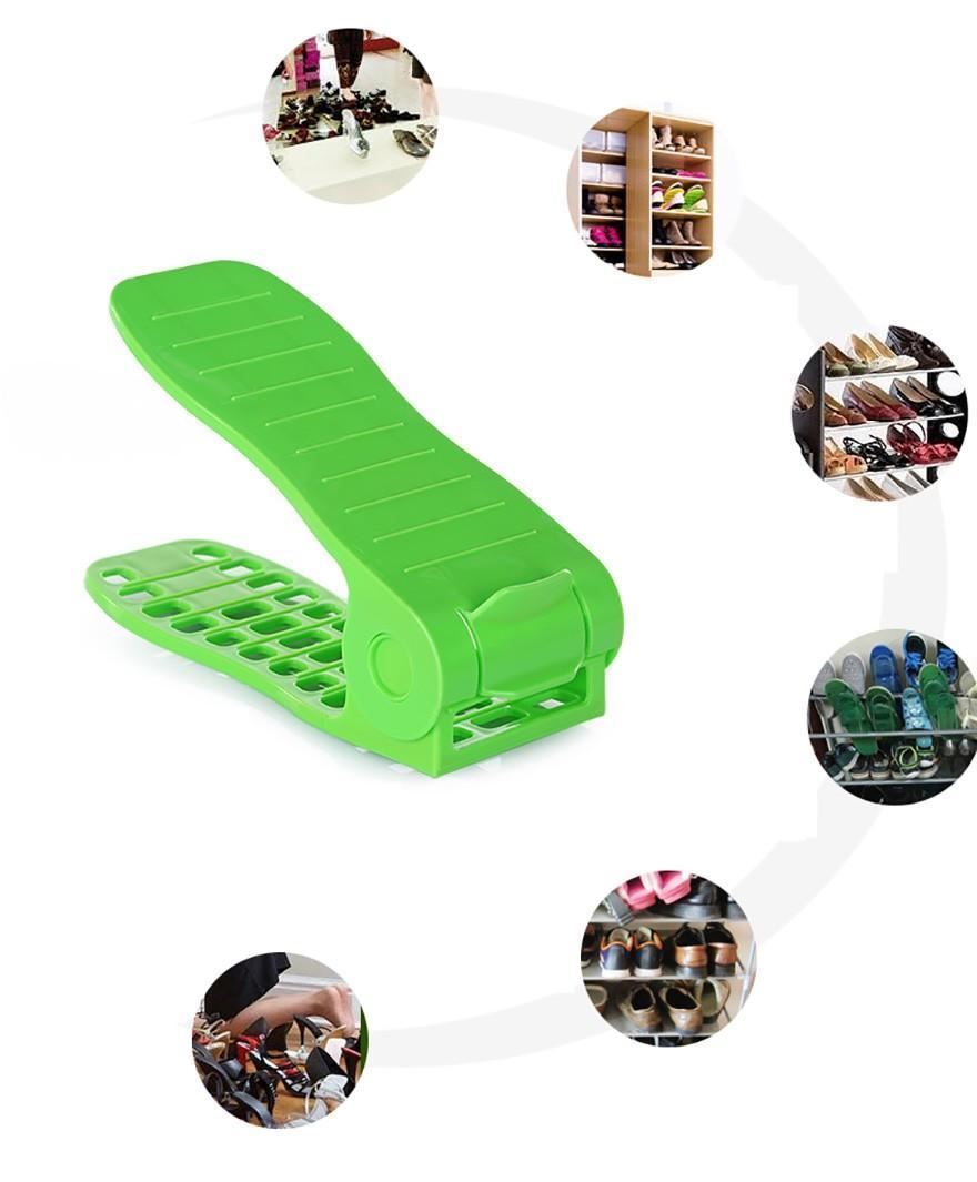E-shop Plastový organizér na topánky - zelený, sada 2ks
