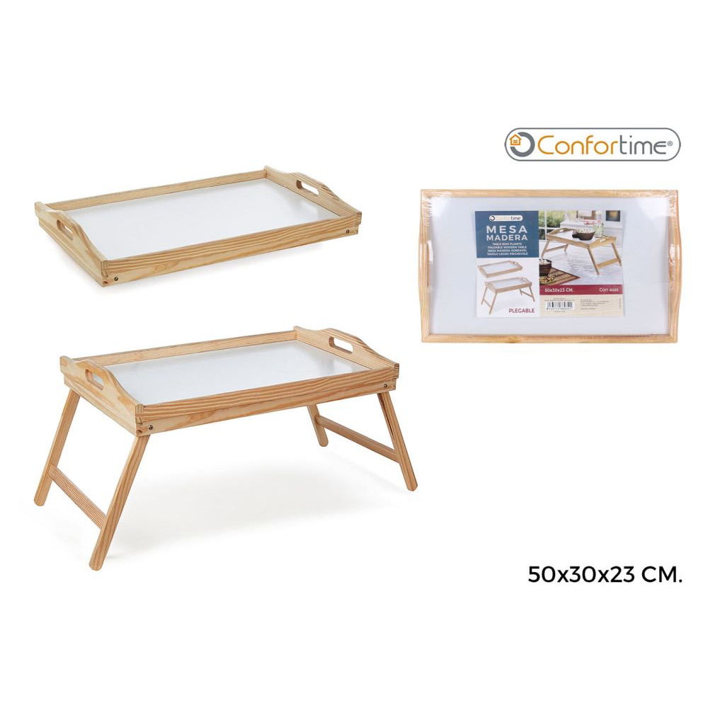 Skladací drevený stolík do postele, Confortime 50x30cm 