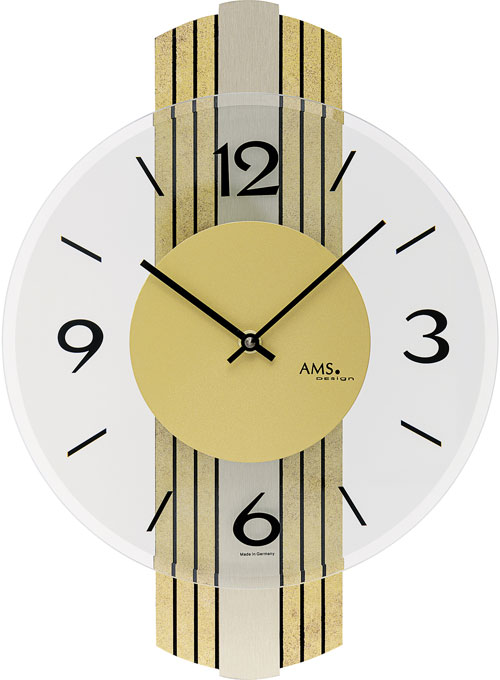 E-shop Dizajnové nástenné hodiny 9673 AMS 38cm