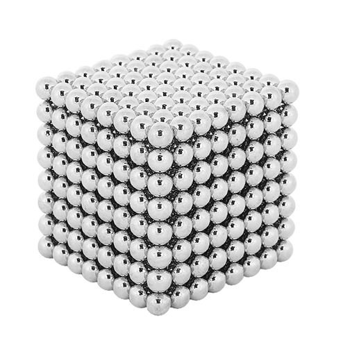 Neocube magnetické guličky 512ks, 5mm strieborné Isot9452