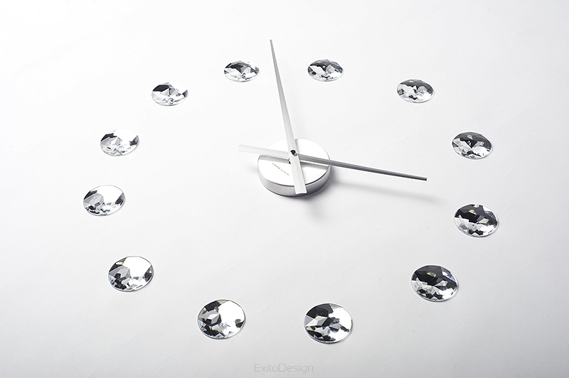 Nástenné hodiny ExitDesign DIY Diamond 668DM, 60cm 