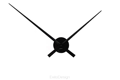 E-shop Nástenné hodiny ExitDesign No Face 668NOL, čierne, 90cm