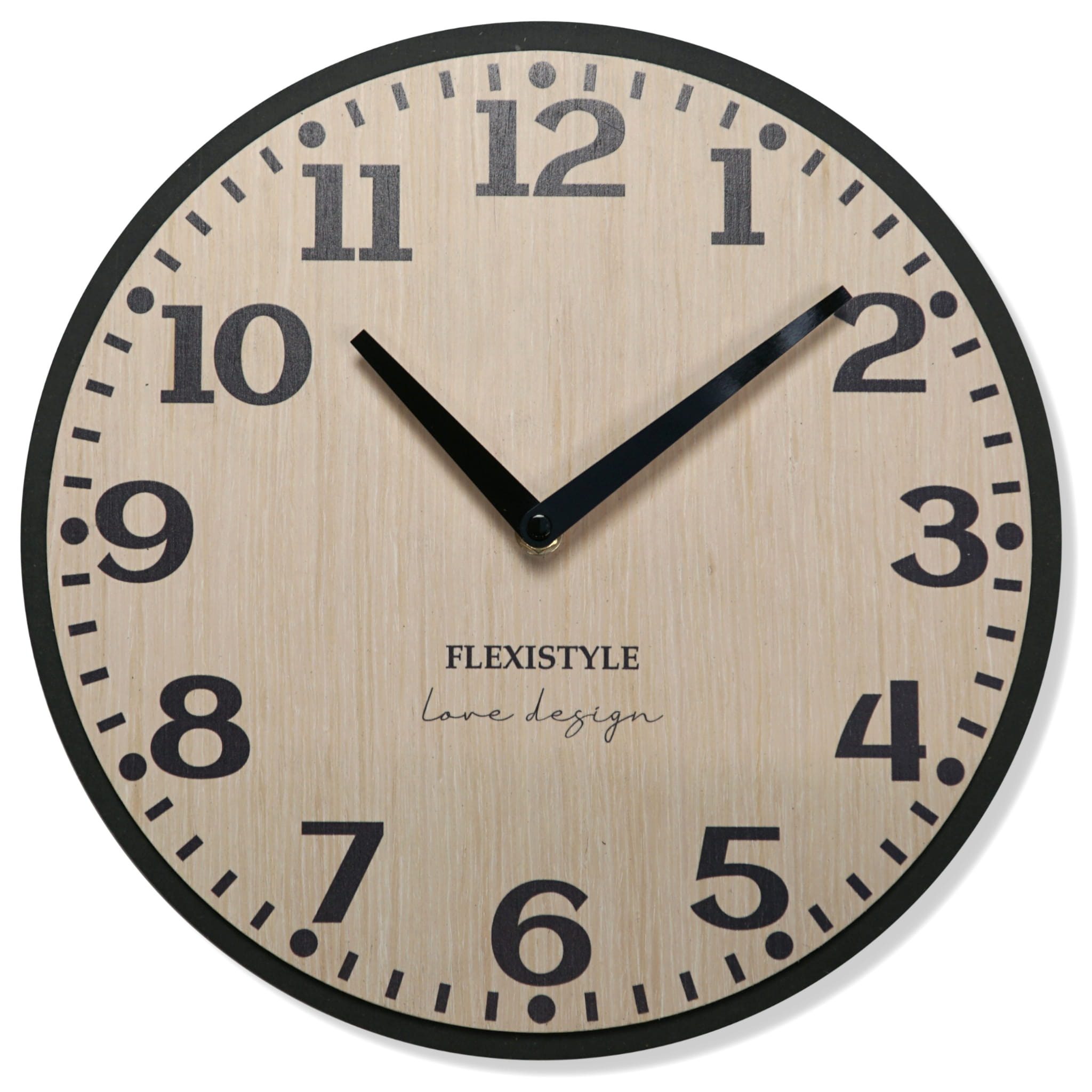 Dubové nástenné hodiny Elegante Flex z227-1d2-1-x svetlohnedé, 30 cm 