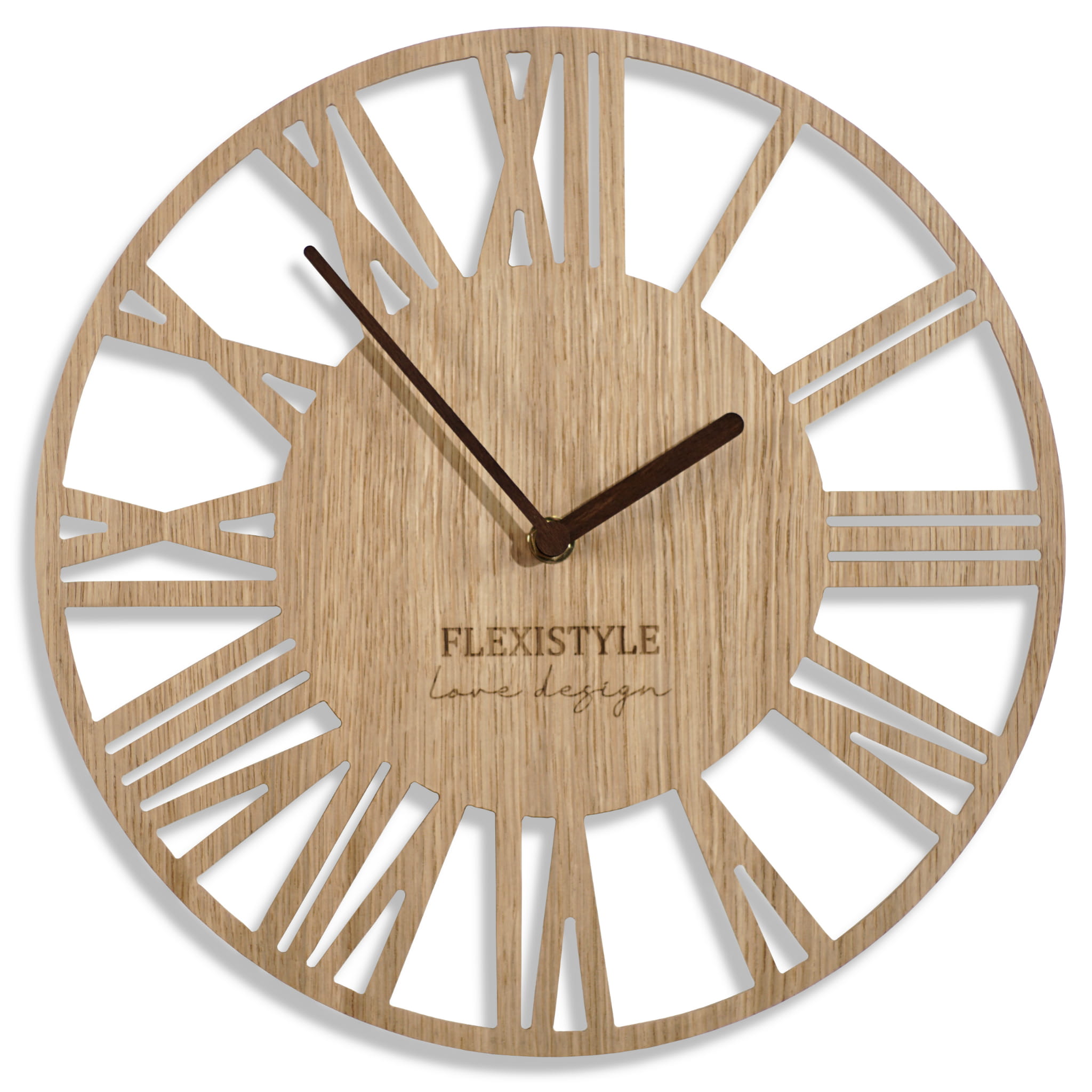 Nástenné hodiny Loft Piccolo z219, 30 cm dub  