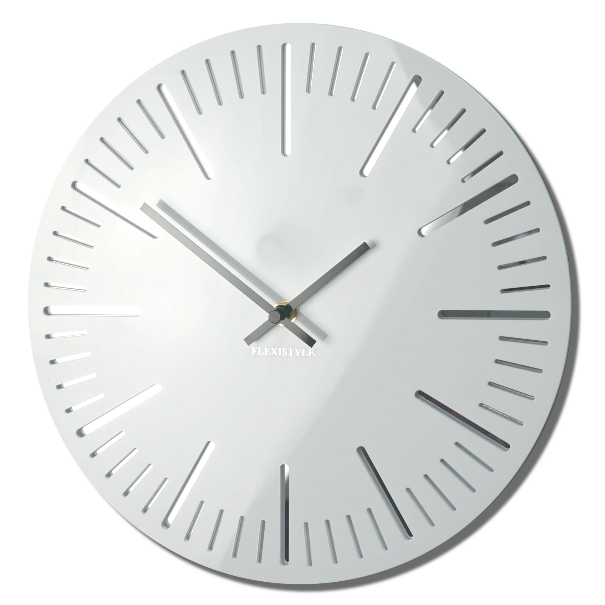 Dizajnové nástenné hodiny Trim Flex z112-2-0-x, 30 cm, biele 
