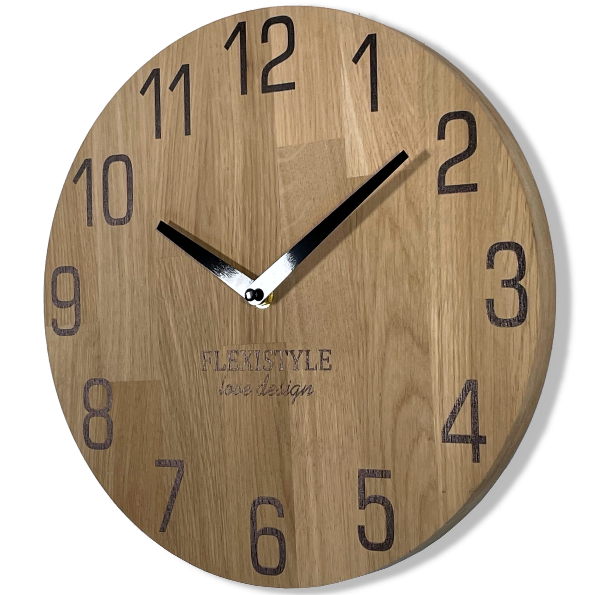 Dubové nástenné hodiny Natur Flex z228-d-1, 30 cm 
