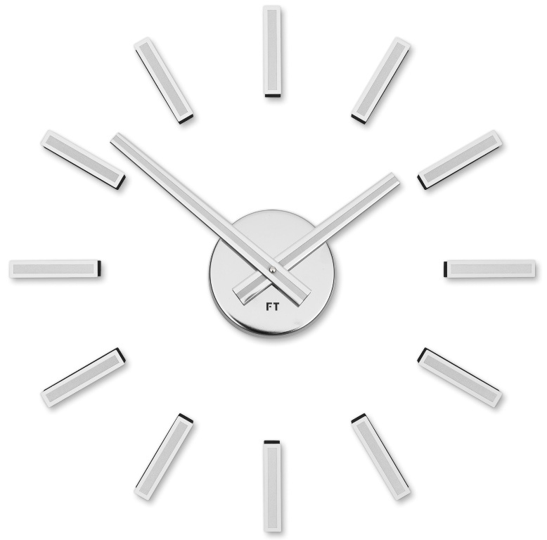 Dizajnové nalepovacie hodiny Future Time FT9400WH Modular white 40cm 