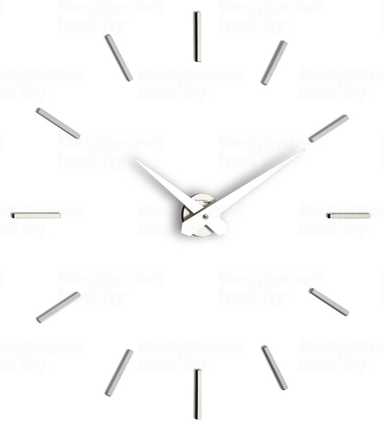 E-shop Designové nástenné hodiny I200MT IncantesimoDesign 90-100cm, light grey