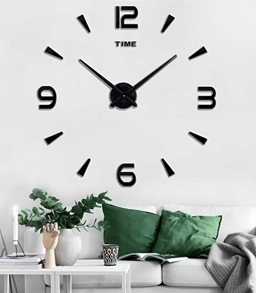 3D Nalepovacie hodiny DIY Clock XL Novo 90-130cm 