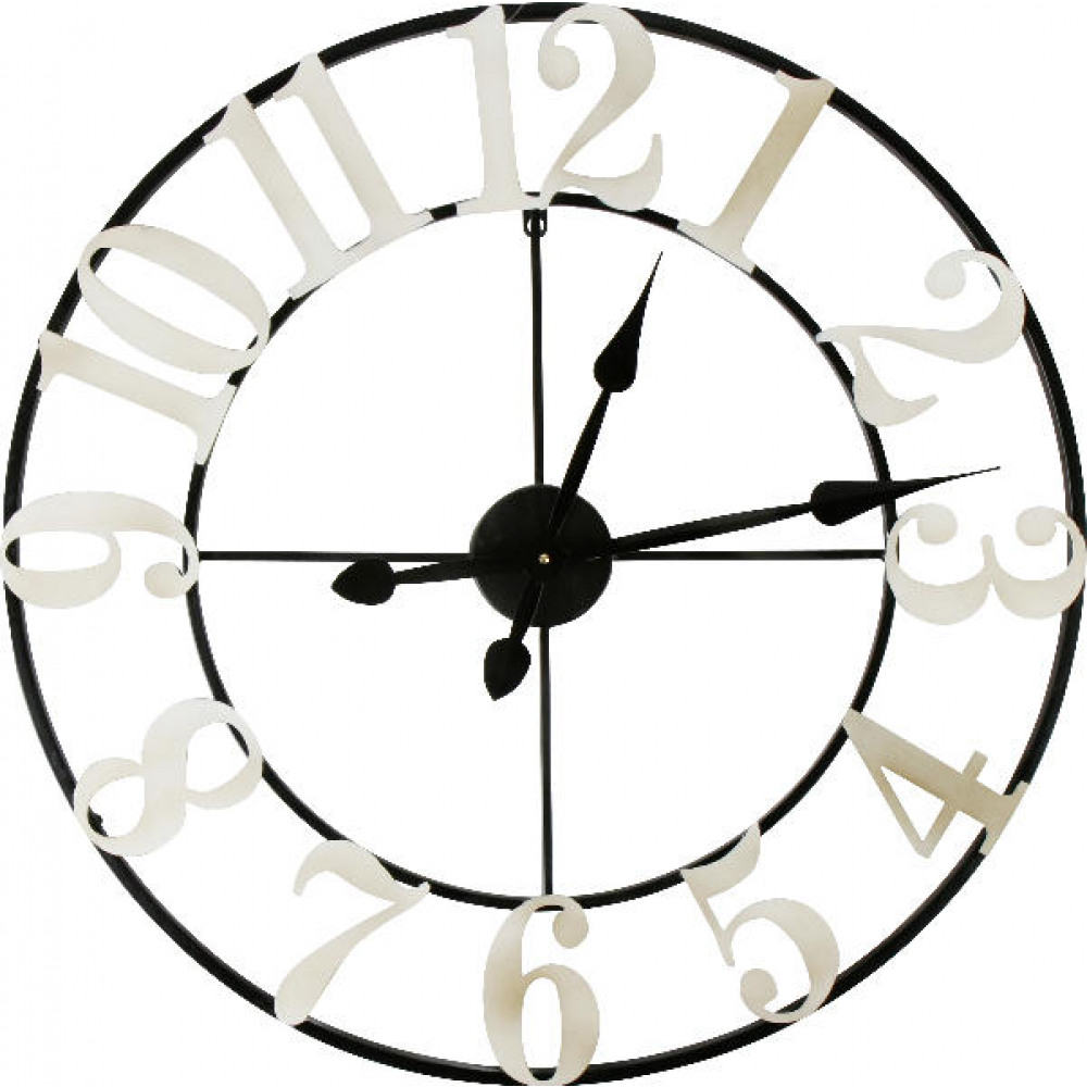 E-shop Designové nástenné hodiny White dial, 70cm