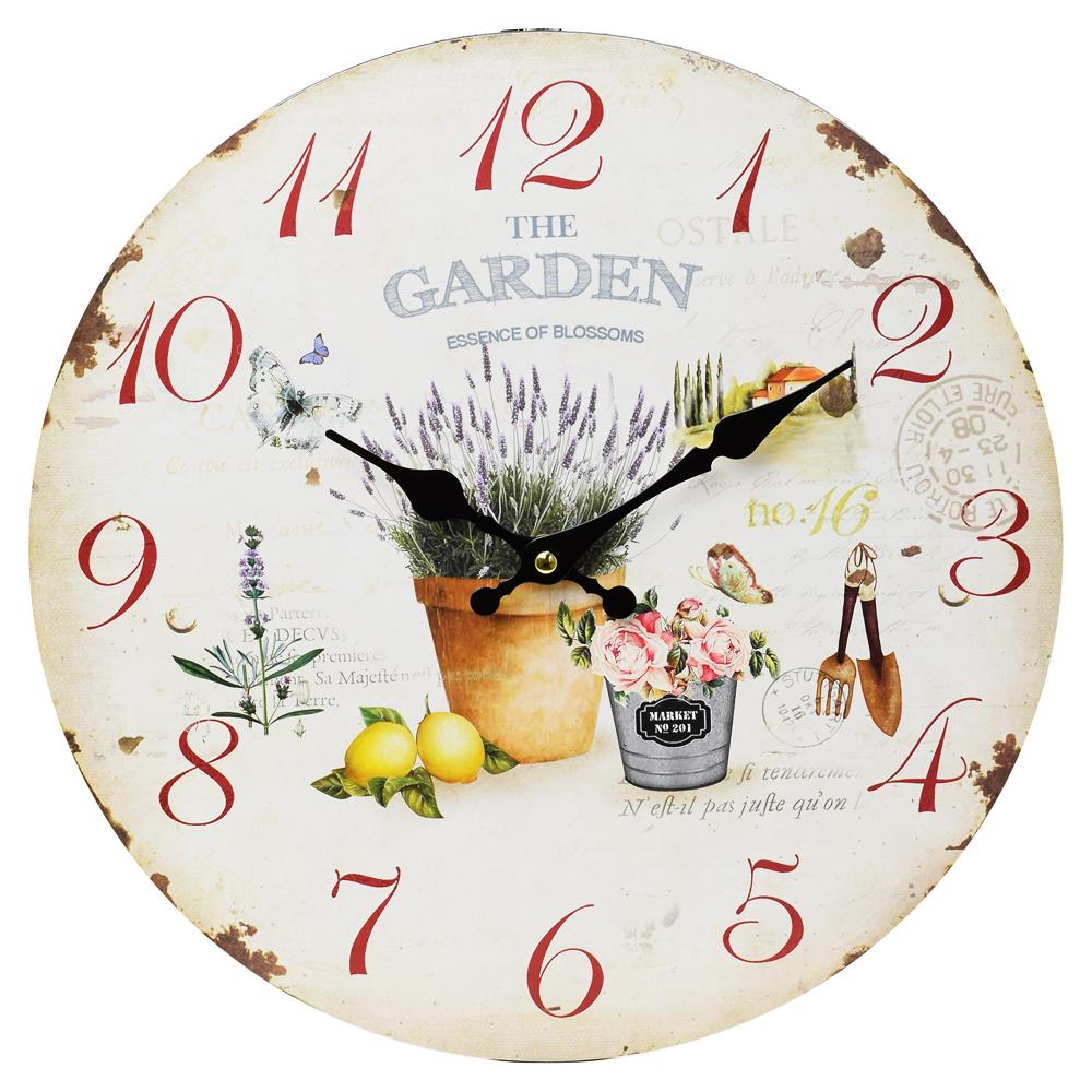 E-shop Nástenné hodiny, Flor0104, The Garden, 34cm