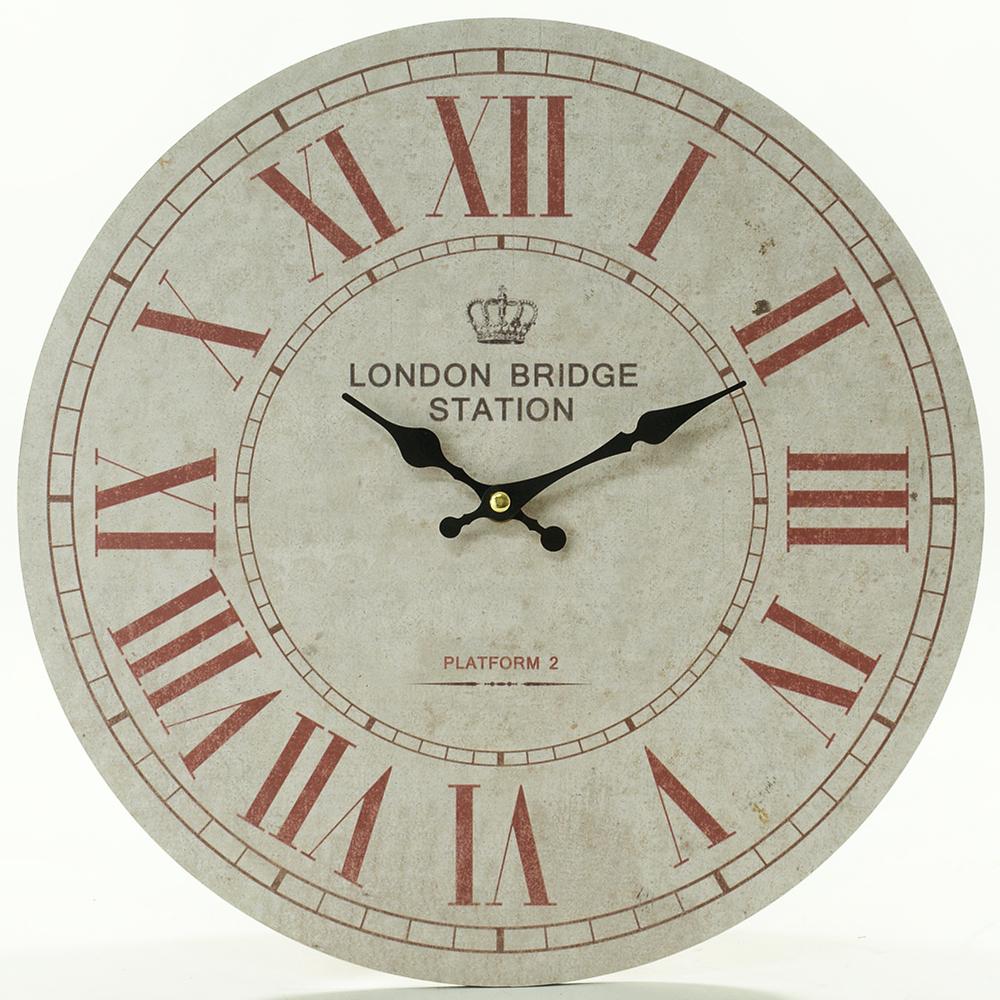 E-shop Nástenné hodiny, Flor0047, London Bridge Station, 34cm