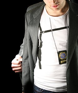 Bavlnené tričko polícia SH01221, one size 