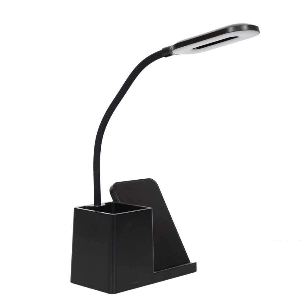E-shop Lampa s bezdrôtovým nabíjaním a organizérom, čierna HOME DECO FACTORY 2216
