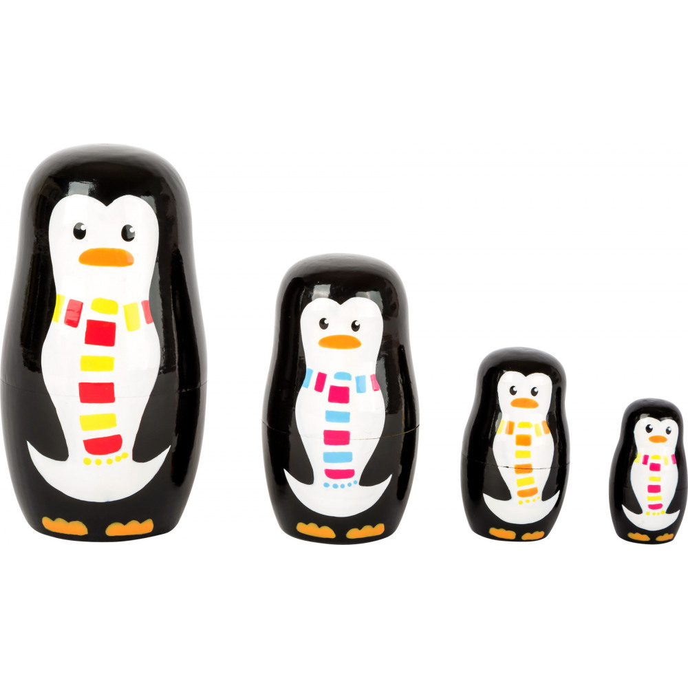 E-shop Drevená matrioška s postavičkami tučniaka, 10619