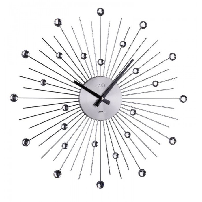 Dizajnové nástenné hodiny JVD HT071.1 Antracit 49cm 