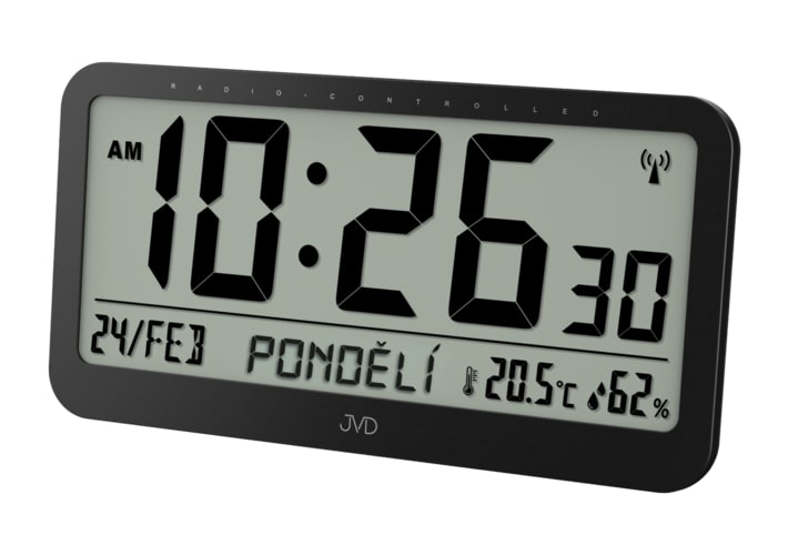 Digitálne hodiny JVD RB9359.1, 40cm čierna