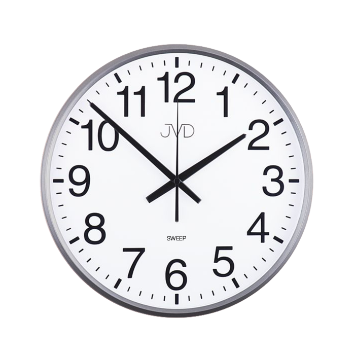Nástenné hodiny JVD HP684.2 šedé, sweep, 31cm 