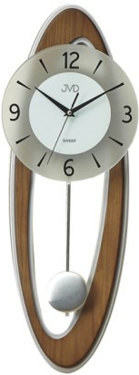 Dizajnové kyvadlové nástenné hodiny JVD NS18053/11, 60cm 
