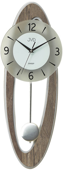 Dizajnové kyvadlové nástenné hodiny JVD NS18053/78, 60cm 