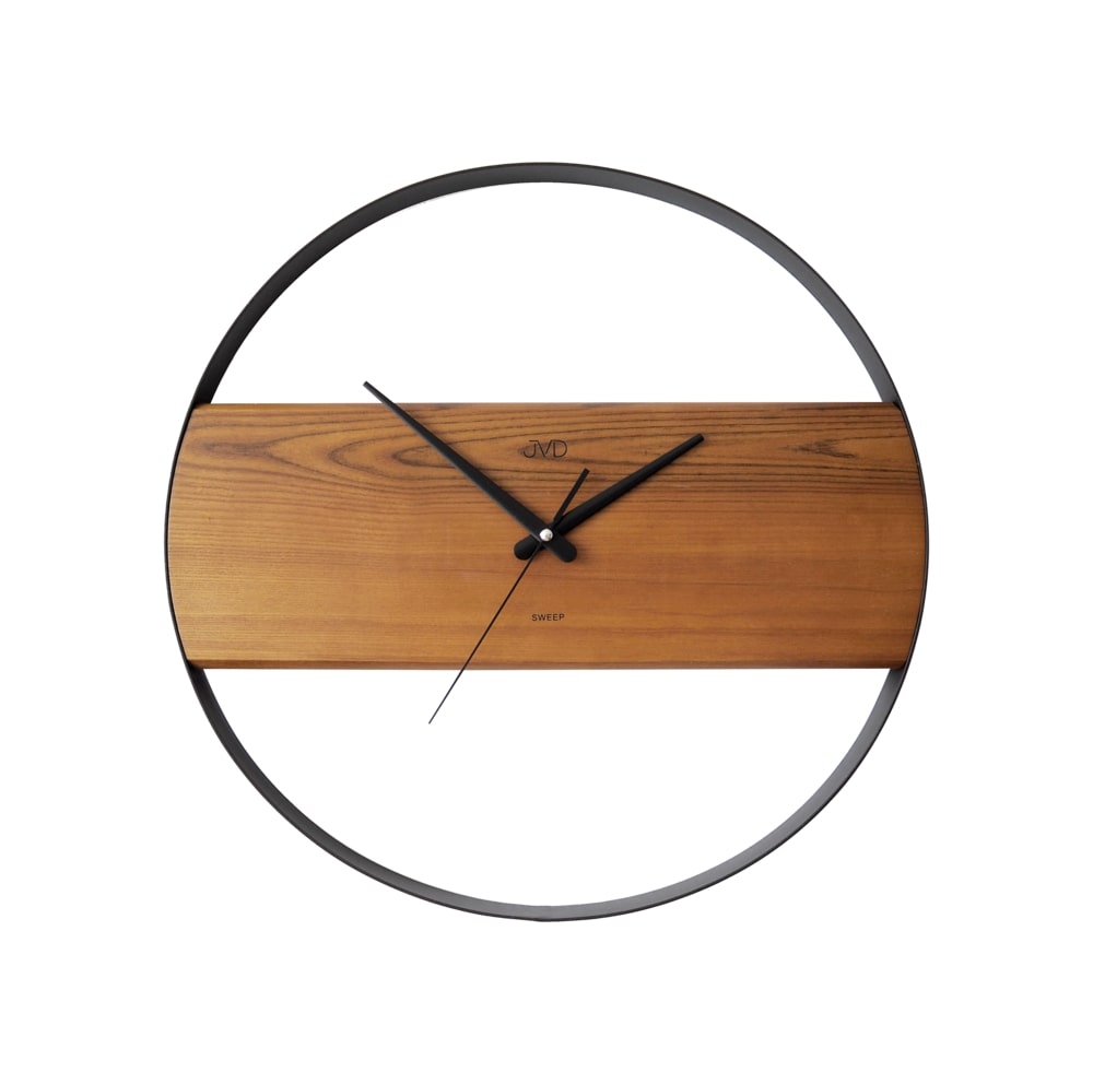 E-shop Drevené dizajnové okrúhle hodiny JVD NS22007/11, 35cm