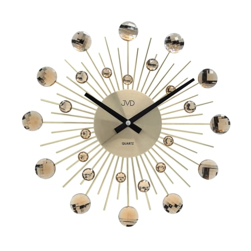 Nástenné hodiny JVD HT111.2, 35cm zlatá 