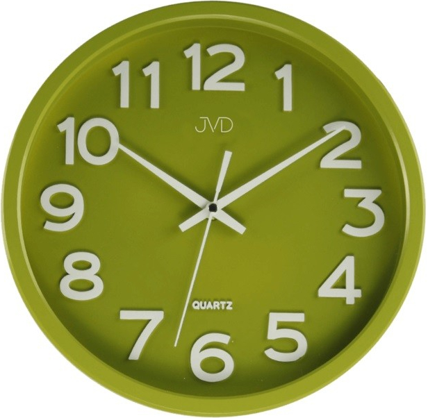 Hodiny JVD HX2413.4, zelené  30cm 