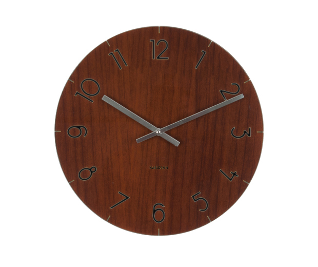 Nástenné hodiny 5619afk, Karlsson Wood Dark, 40cm 