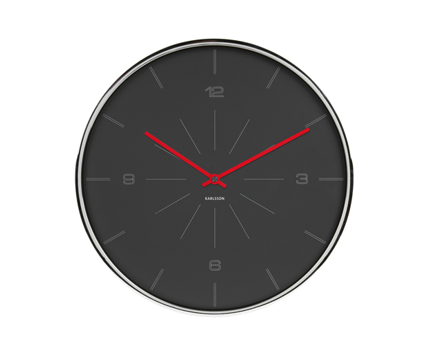 E-shop Dizajnové nástenné hodiny 5644GY Karlsson 40cm