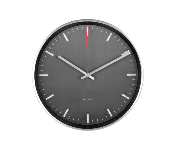 Dizajnové nástenné lentikulárne hodiny 5656BK Karlsson 30cm 