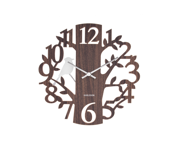 Kyvadlové nástenné hodiny Woodpecker 5690DW Karlsson 40cm 