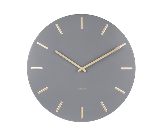 E-shop Dizajnové nástenné hodiny 5716GY Karlsson 45cm
