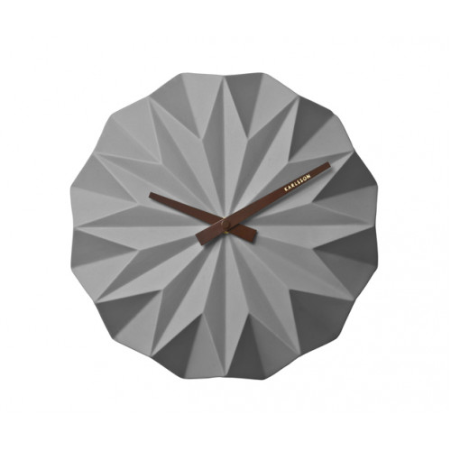 Nástenné hodiny KA5531GY Karlsson, Origami, 27cm 