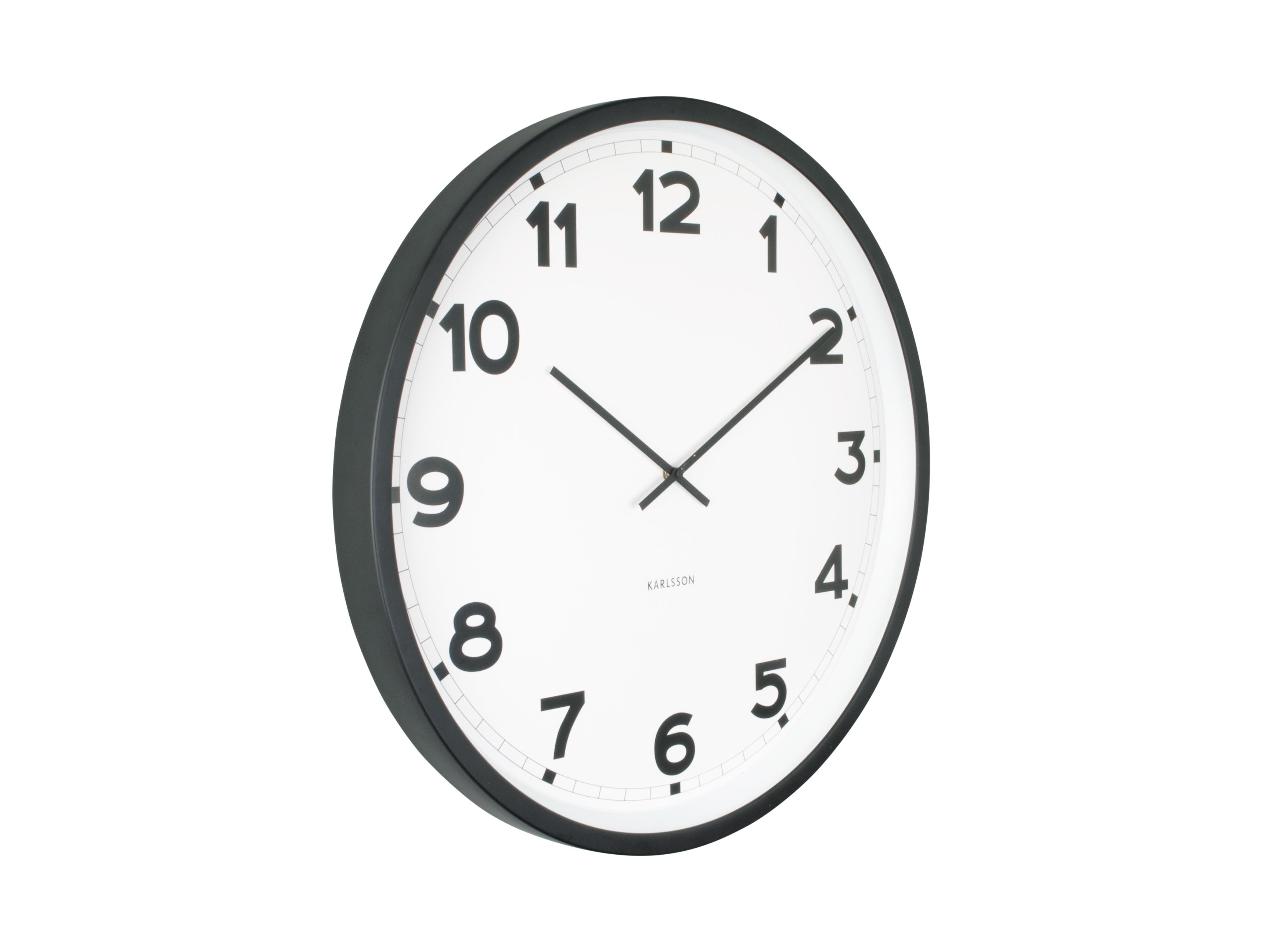 Nástenné hodiny New Classic Karlsson KA5847, biela 41cm  