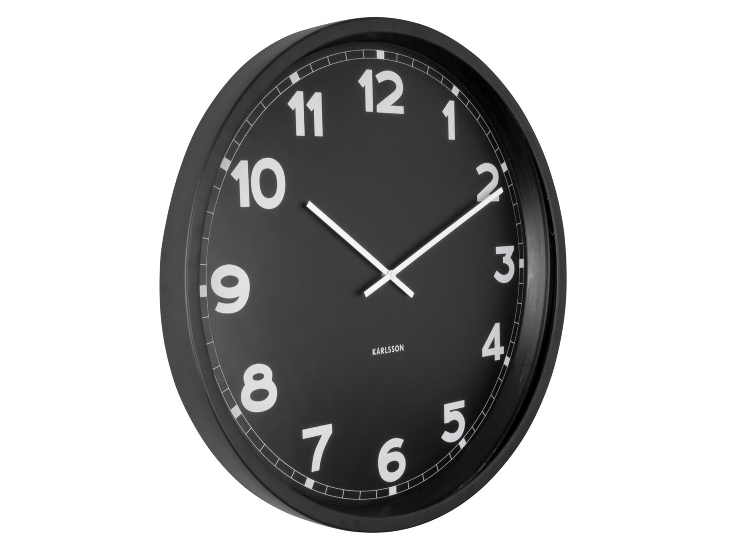 Nástenné hodiny New Classic Karlsson KA5848, čierna 60cm  