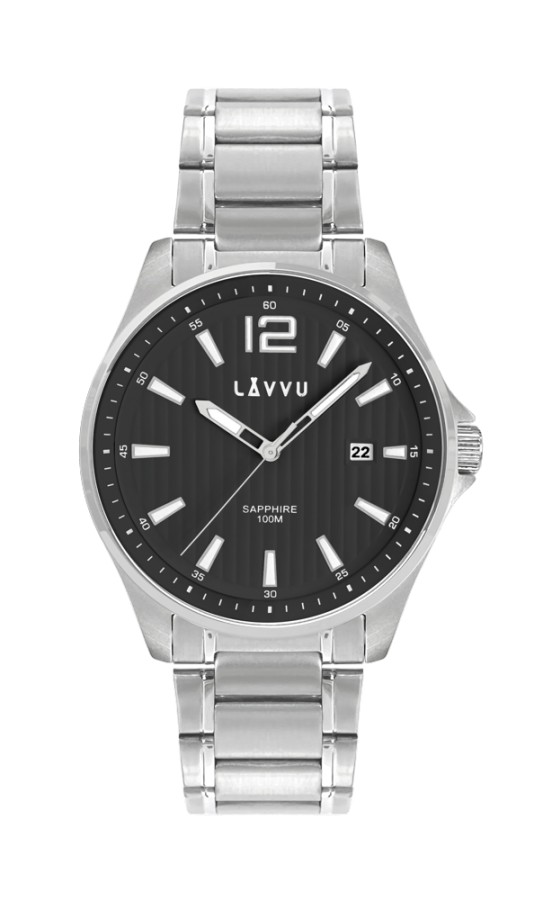 E-shop Pánske hodinky so zafírovým sklom Lavvu LWM0162, Nordkapp Black
