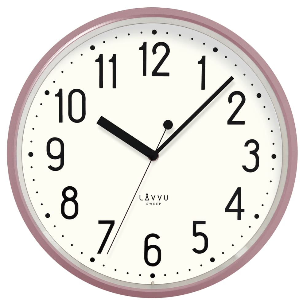 E-shop Nástenné hodiny Lavvu LCS3003 Pastels Sweep 29,5cm, ružová