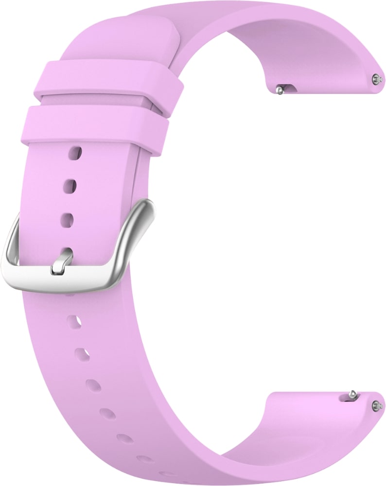 E-shop Svetlo fialový silikónový remienok na hodinky, lavvu LS00F18,18mm