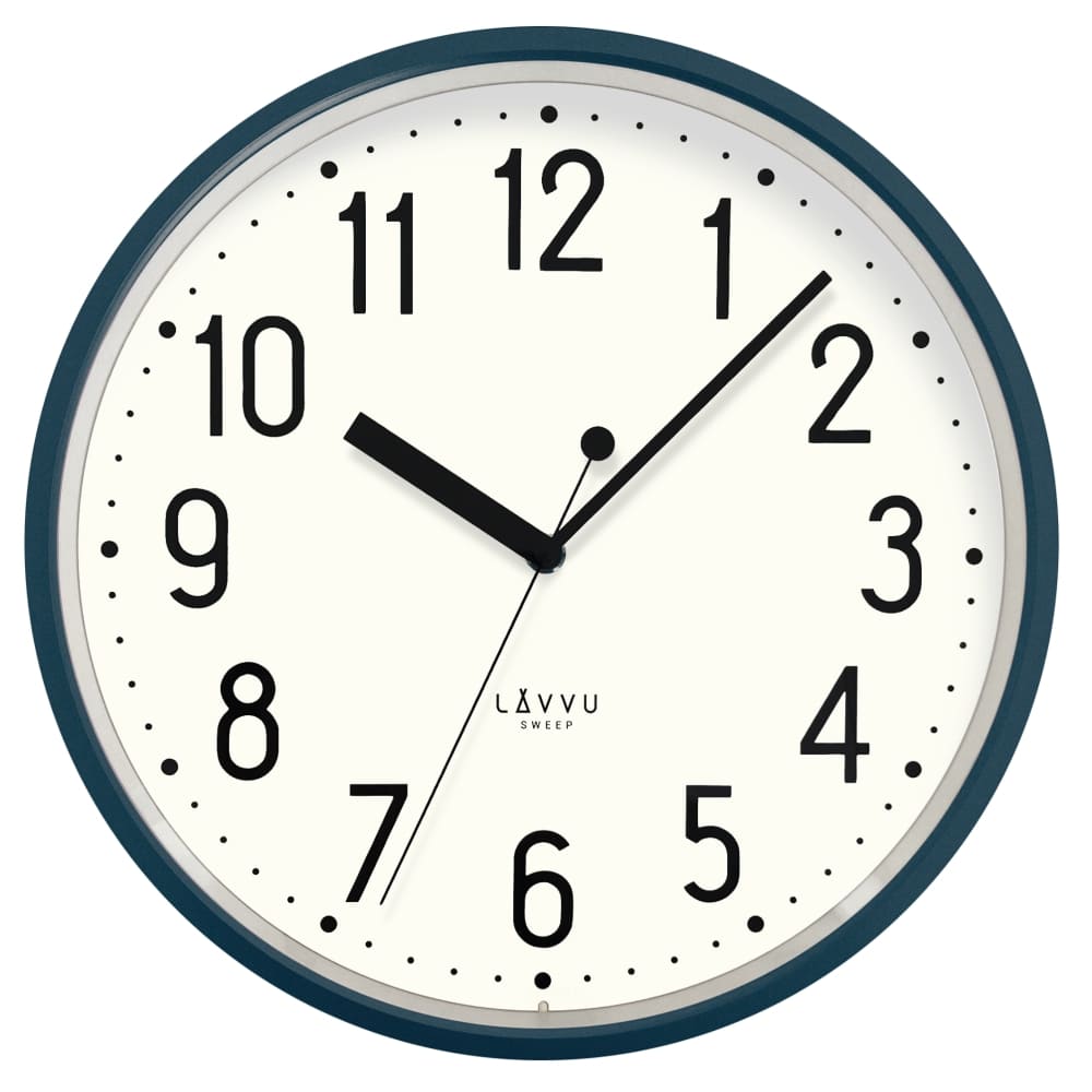 E-shop Nástenné hodiny Lavvu LCS3002 Pastels Sweep 29,5cm, tmavo modré