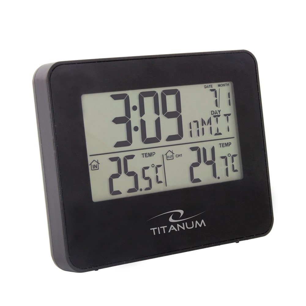 E-shop Meteostanica Titanum ARCUS čierna TWS103 15cm