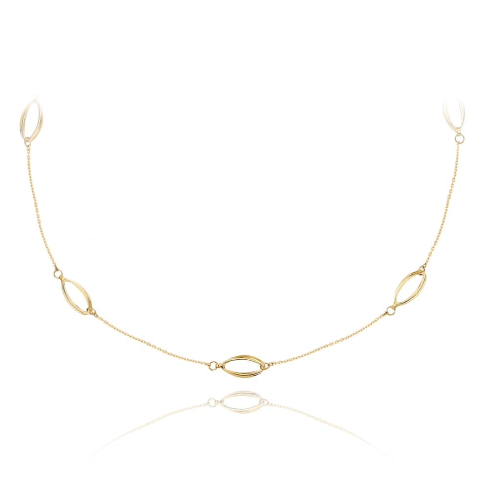 E-shop Zlatý náhrdelník Minet JMG0058WGN45