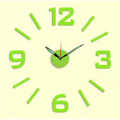Nalepovacie nástenné hodiny, MPM 3514/3/12 Green, 60cm 