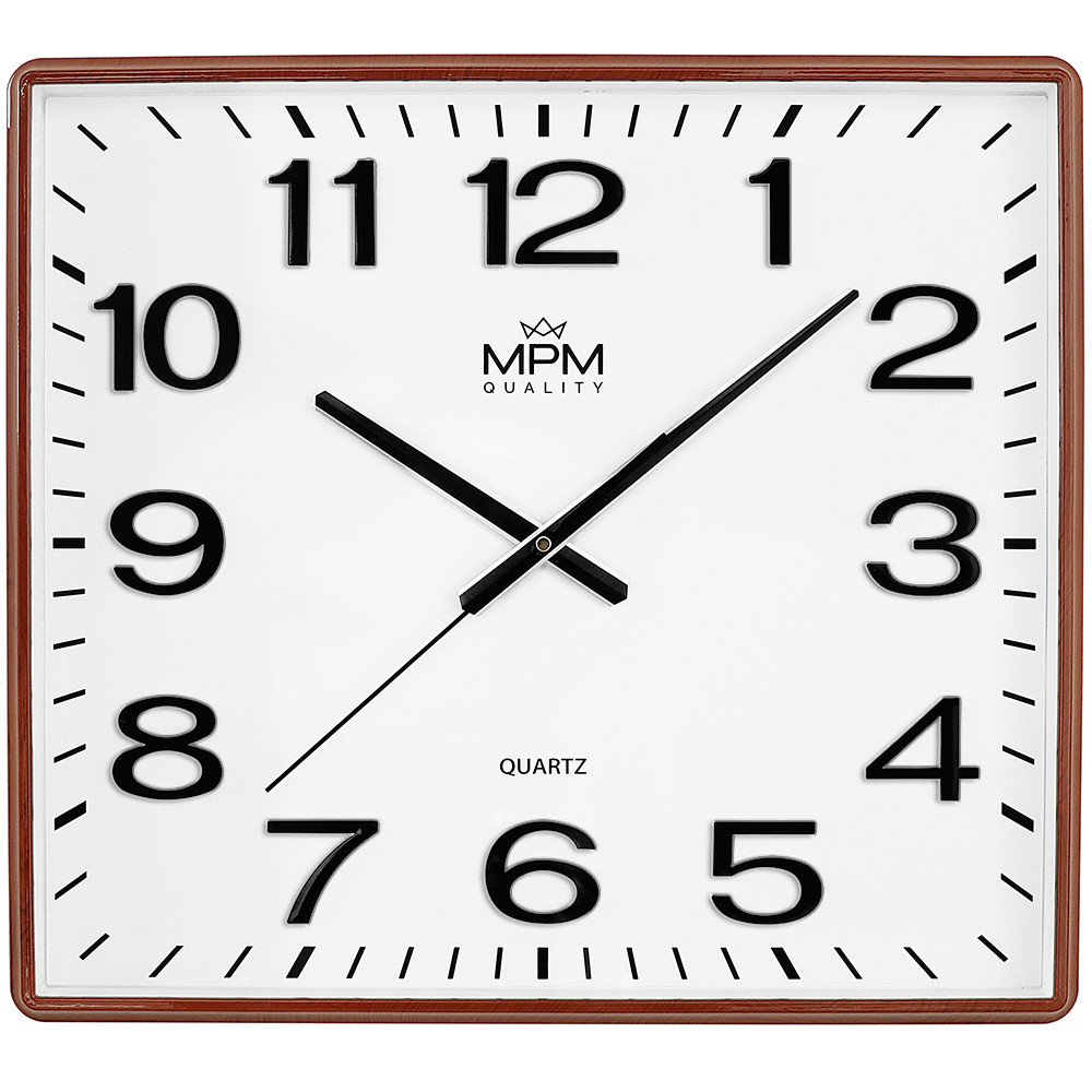 Hranaté nástenné hodiny MPM 4225.50 