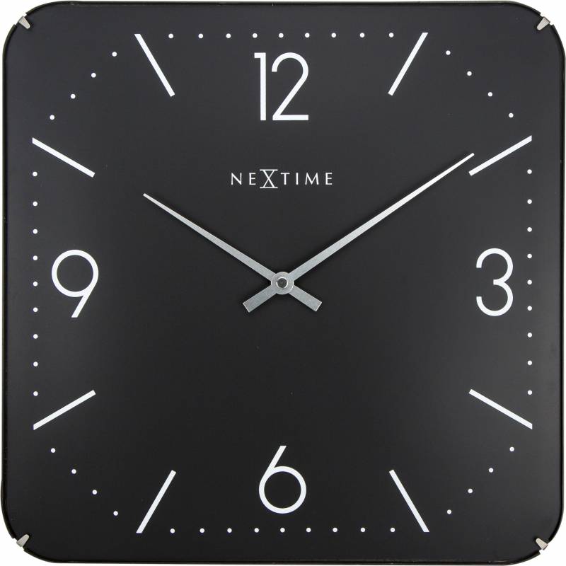 E-shop Dizajnové nástenné hodiny 3175 Nextime Square Dome 35cm