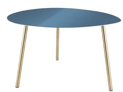Odkladací stôl Leitmotiv Ovoid Large LM1814, modrý 