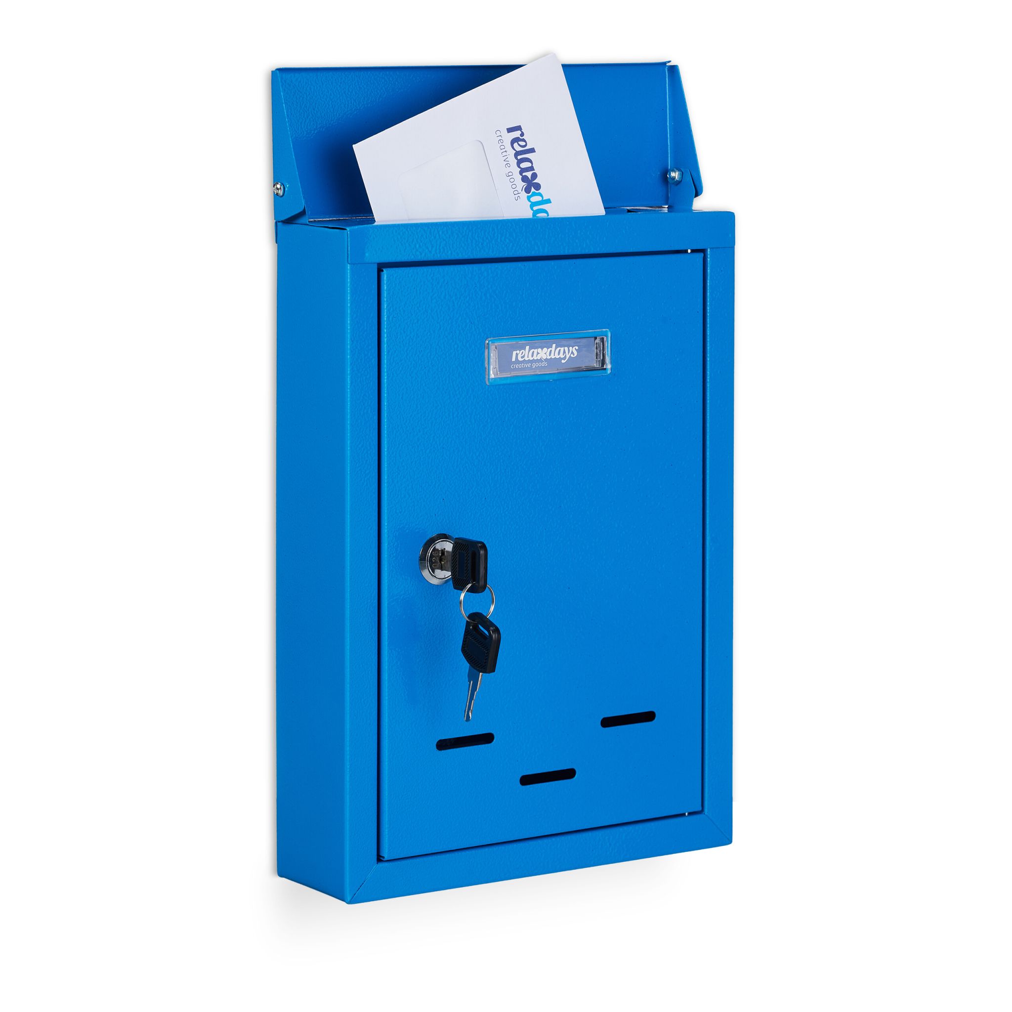 E-shop Poštová schránka s menovkou RD30685, modrá