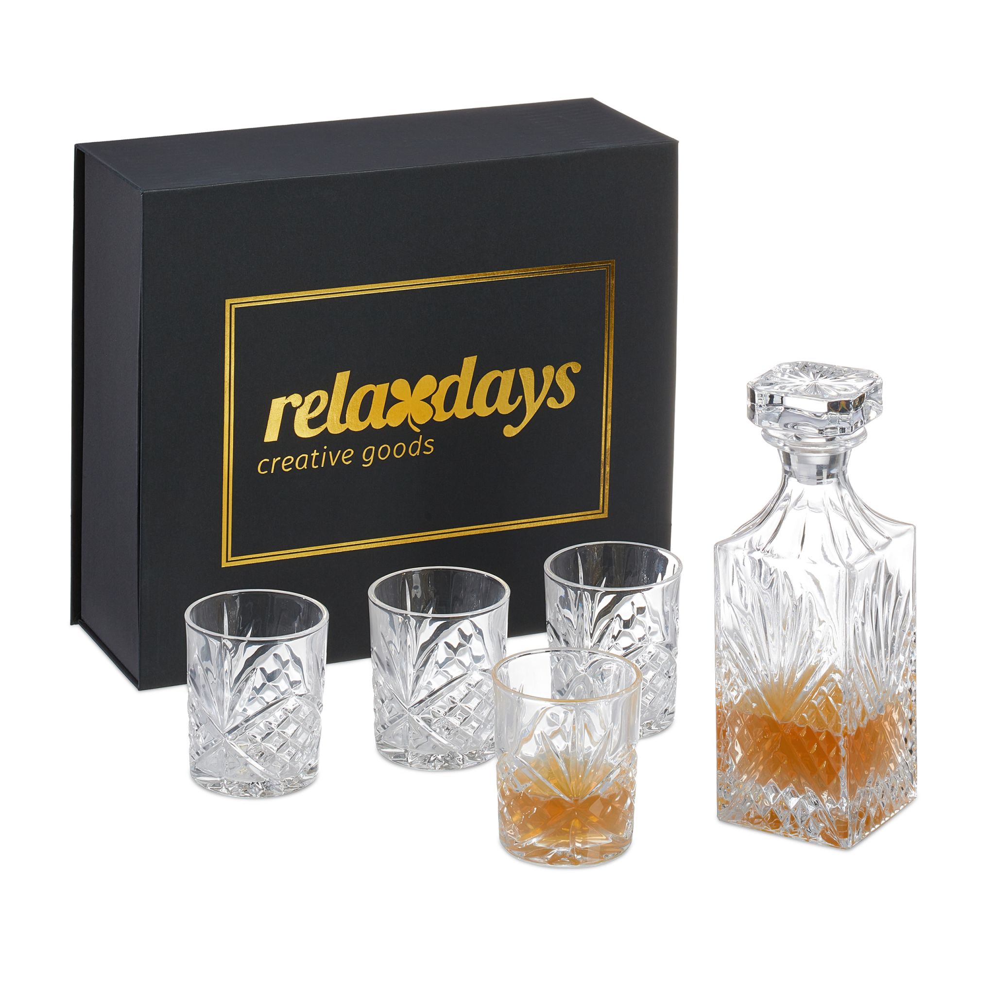 E-shop Karafa na whisky so 4 pohármi RD42310
