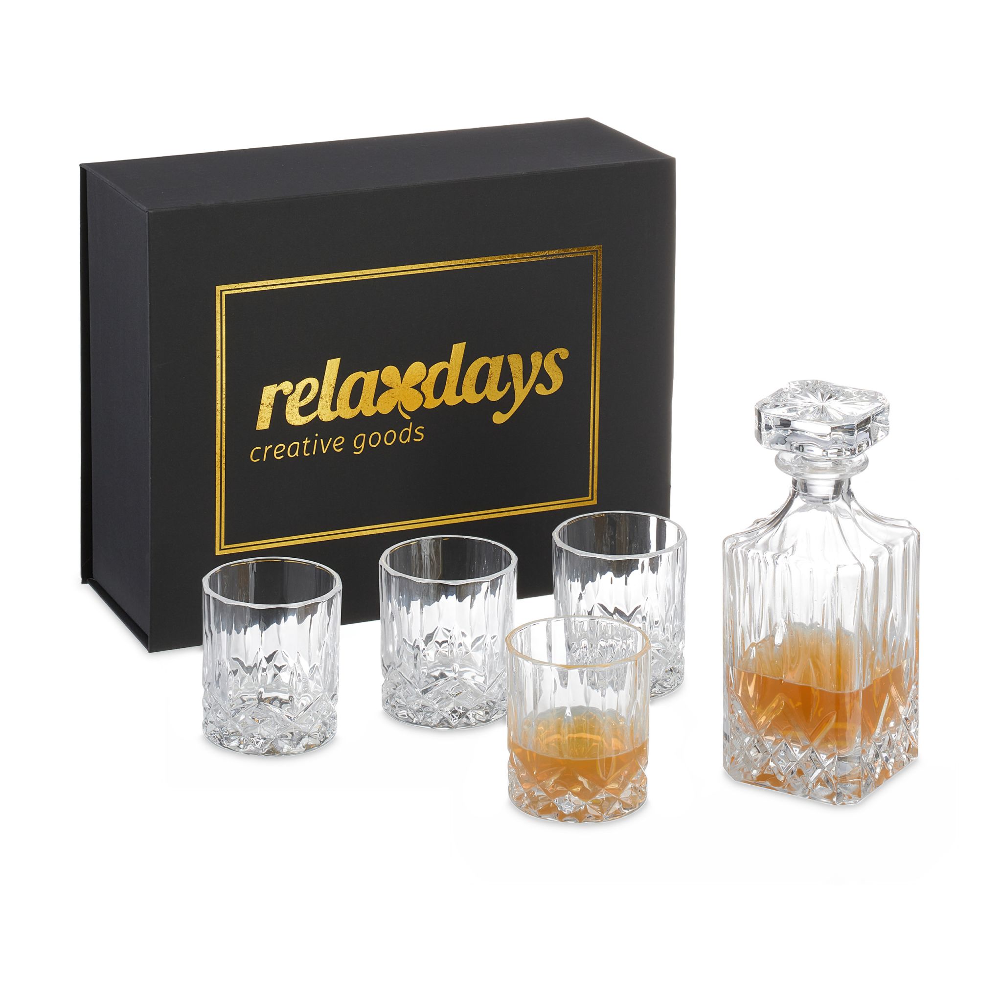 E-shop Karafa na whisky so 4 pohármi RD42312